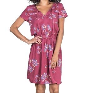 Matilda Jane Women’s Art Class Floral Short Sleeve Mini Dress ‎ Sz S